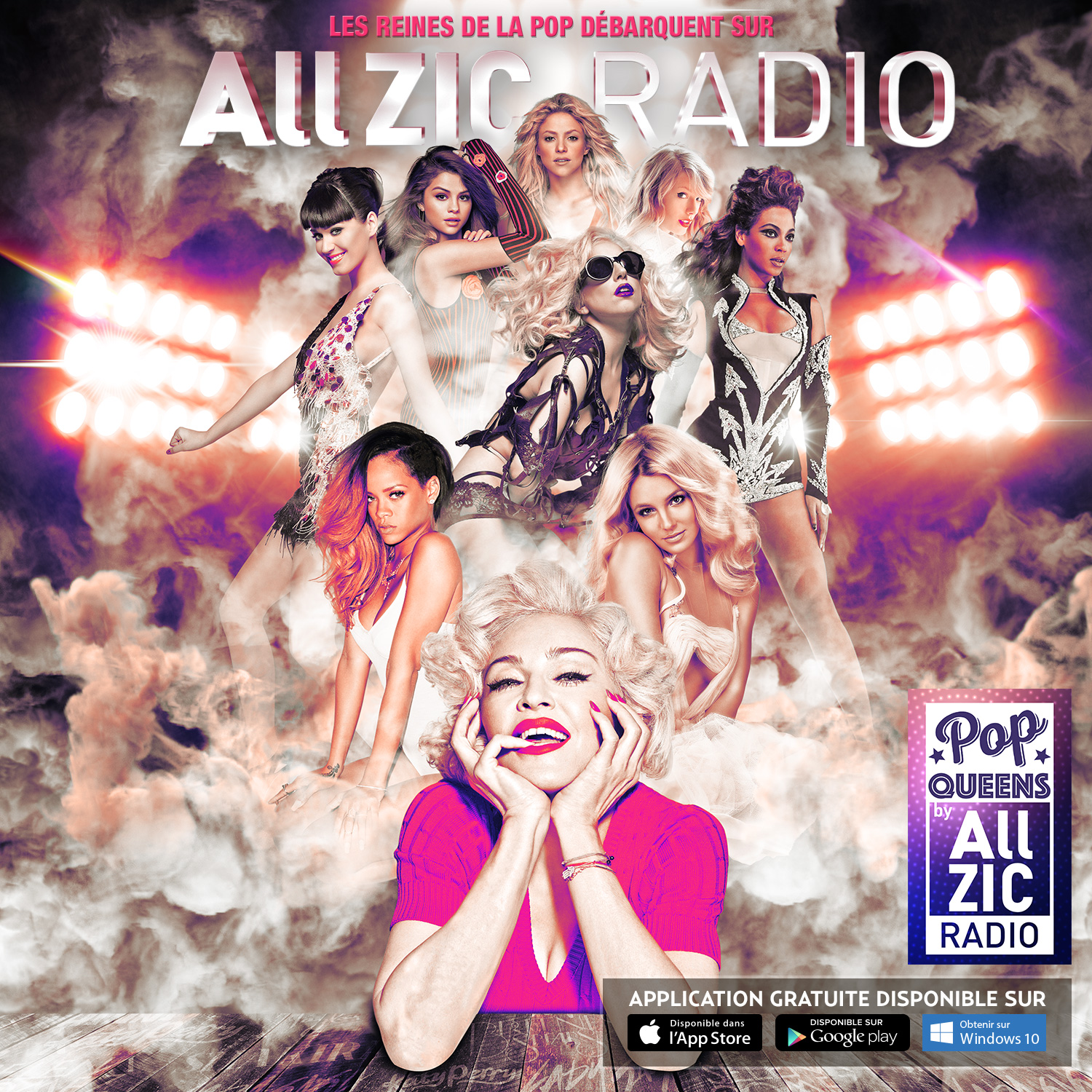 Découvrez Allzic Radio Pop Queens, la radio des plus grandes stars de la pop